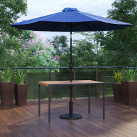Flash Furniture XU-DG-UH3048-UB19BNV-GG Lark 3 Piece Outdoor Patio Table Set - 30
